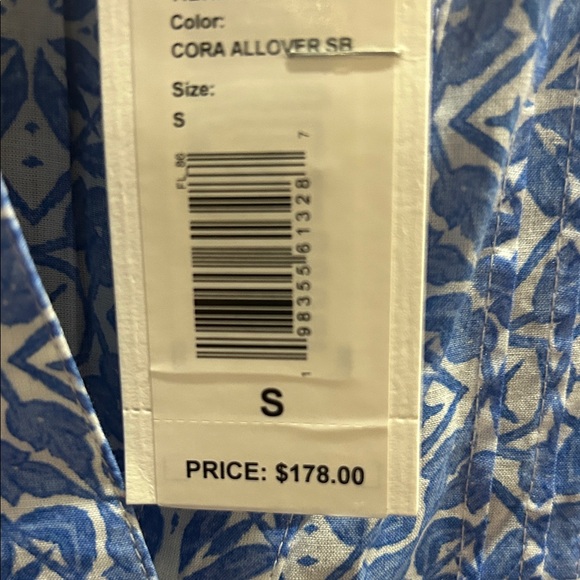 Vineyard Vines Blue and White Long Sleeve Dress - Picture 4 of 4